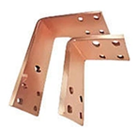 Custom copper busbars manufactured to customer drawings