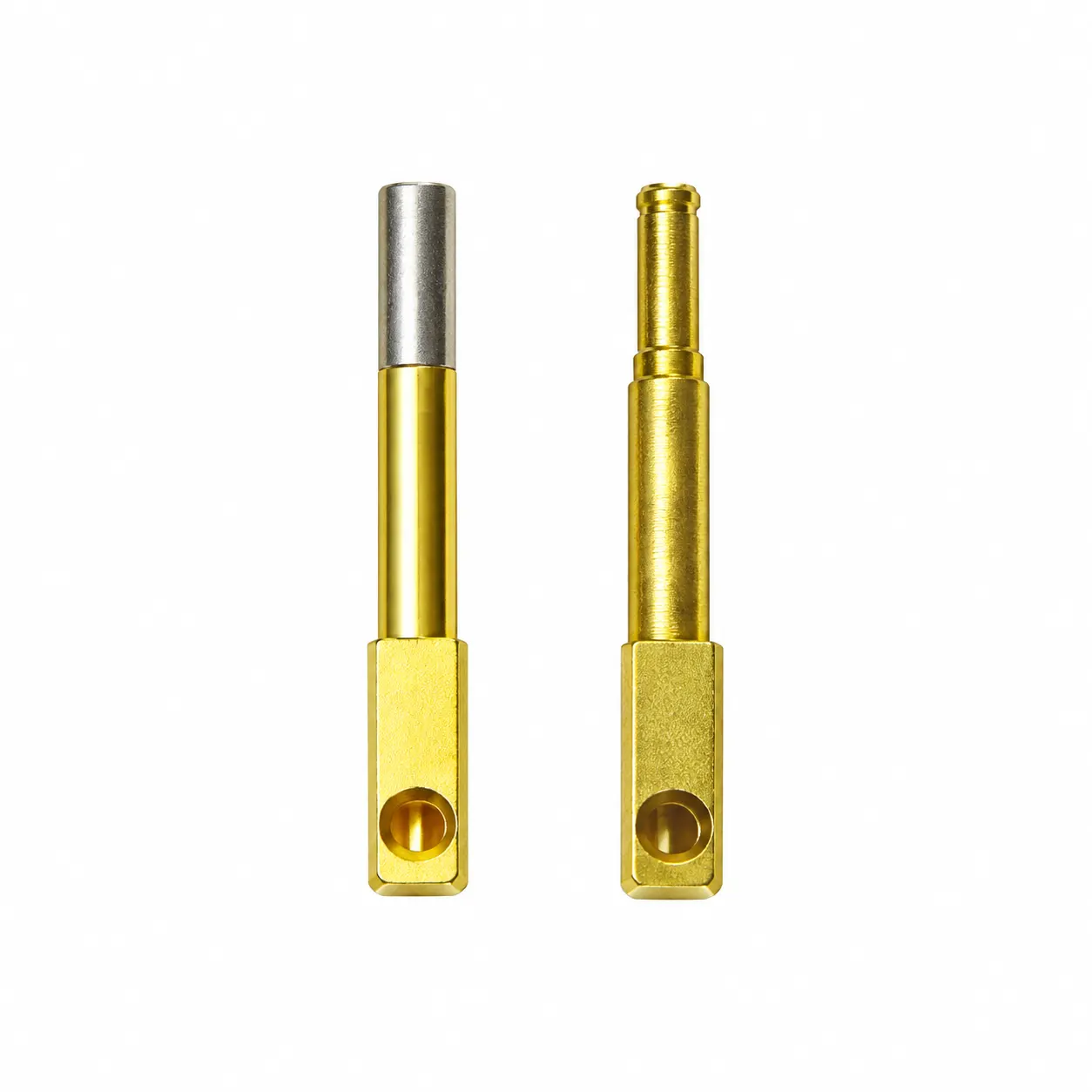 Precision machined Threaded Contact Pin
